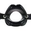 KINK Horse Gag Submissive negru vedere laterala curele piele ecologica mustitic negru