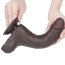 Dildo Realistic  8.5" Lovetoy "Sliding Skin Dual Layer Dong" 22 cm - vedere spate