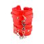 Catuse cu Blanita Bound to Please "Furry Plush Wrist Cuffs" - Rosu##