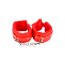 Catuse cu Blanita Bound to Please "Furry Plush Wrist Cuffs" - Rosu##