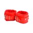 Catuse cu Blanita Bound to Please "Furry Plush Wrist Cuffs" - Rosu##