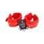 Catuse cu Blanita Bound to Please "Furry Plush Wrist Cuffs" - Rosu##