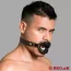 KINK Horse Gag Submissive negru portret purtare BDSM submisie roleplay