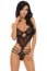 Lenjerie sexy senzuala, body femei, dantela, Beauty Night Denver, Negru
