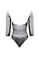 Body Beauty Night, Lucelia, Negru, S/L - plasa provocatoare#