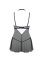 BabyDoll Beauty Night Mariana Chemise - Argintiu