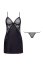 Camasa de Noapte Marinela Chemise Beauty Night - Negru