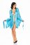 Set Neglije Satin si tanga Samira Beauty Night - Albastru