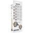Vibrator Realistic Twix »BaseCock« 20 cm - Natural#
