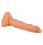 Dildo Ultra Realistic cu ventuza, Mr.Rude, Flesh, 20 cm#