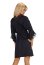Set Halat Sexy si Chiloti Ambrosia Beauty Night - Negru