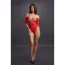 Body Crotchless Rhinestone, Le Desir, Rosu, S-L# - detaliu finisaj