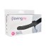 Hollow Strapon, Loving Joy, Negru, 23 cm#