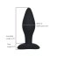 Dop anal din silicon Loving Joy, Negru, Large#