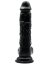 Dildo Loving Joy, cu testicule, negru, 16,5 cm#