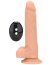 Vibrator din silicon, Loving Joy, cu vibratii si rotatii, cu telecomanda, 10 Functii, 22 cm - culoare si material