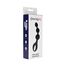 Triple Ripple Anal Beads, Loving Joy, Negru#