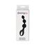 Triple Ripple Anal Beads, Loving Joy, Negru#