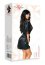 Set Neglije Satin si Tanga Delight Beauty Night - Negru