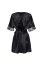 Set Neglije Satin si Tanga Delight Beauty Night - Negru