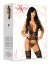 Set Corset si Bikini Estera Beauty Night -  Negru - vedere de ansamblu