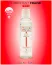 Lubrifiant Intim  Clara Morgane 150 ml - Capsuni - dimensiuni complete