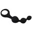 Triple Ripple Anal Beads, Loving Joy, Negru#