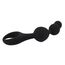 Triple Ripple Anal Beads, Loving Joy, Negru#
