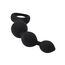 Triple Ripple Anal Beads, Loving Joy, Negru#