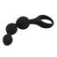 Triple Ripple Anal Beads, Loving Joy, Negru#