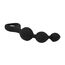 Triple Ripple Anal Beads, Loving Joy, Negru#