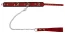 Zgarda si Lesa ZADO 85 cm - Rosu##
