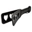 Padela Bound To Please "Heart Love Slapper"31,5 cm - Negru
