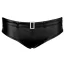 Pantaloni Scurti cu 2 Fermoare si Catarama Strasuri Cottelli Collection - Negru