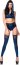 Sexy Metalic Gogo-Set "Blue Seduction" Saresia - Albastru