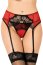 Set Portjartiera si Bikini Paris Hollywood - Rosu