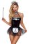 Costum de servitoare din 4 piese, negru, S/L