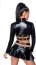Set Jacheta si Fusta Wetlook Saresia - Negru