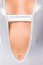 Body si Pantaloni Scurti Argintii Wetlook Set Silver – Alb