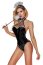Costum de servitoare din 4 piese, negru, S/L
