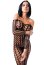 Bodystocking Plasa One Touch Rimes - Negru