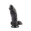 ​Dildo XXL Chisa, Monster Doombringer, Negru, [ 17.5 cm x 5.5 cm ] - detaliu design