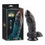 ​Dildo XXL Chisa, Monster Doombringer, Negru, [ 17.5 cm x 5.5 cm ] - vedere frontala