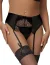 Set Portjartiera si Bikini Paris Hollywood - Negru