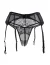 Set Portjartiera si Bikini Paris Hollywood - Negru