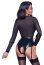 Body Cottelli Bondage plasa neagra semitransparenta