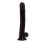 Dildo negru XXL realistic, Hayden, X-Men, [30 cm x 4 cm] - vedere laterala