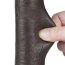 Dildo realist 23 cm Sliding-Skin Dual Layer – Negru, TPE dublu strat, piele glisanta, ventuza detasabila