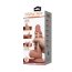 Dildo Ultrarealistic Sliding Skin Brown Baile, TPR, flexibil, [19cm x 4.4cm]