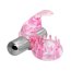 Inel Penis Rabbit cu vibratii si stimulare clitoris, Roz, 10 Vibratii - culoare si material